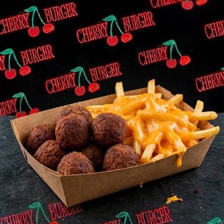 Patate, cheddar e polpettine