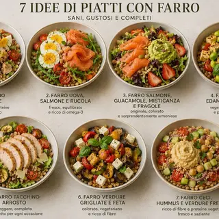 Insalata farro con tacchino arrosto