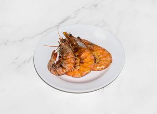 Scamponi e gamberoni alla griglia