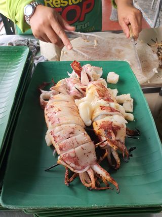 Seppie e calamari alla griglia