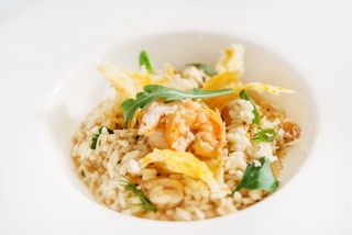 Risotto gamberetti e rucola