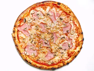 Pizza prosciutto cotto e funghi