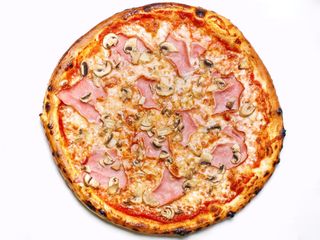 Pizza prosciutto cotto e funghi