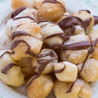 Gnocco fritto alla Nutella e pistacchio