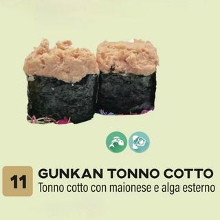 Gunkan tonno cotto