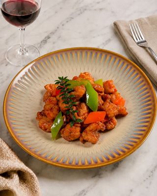 Pollo in salsa agrodolce
