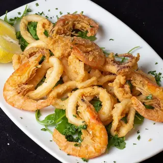 Frittura di gamberi e calamari