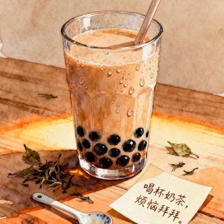 Bubble tea al caffè medium