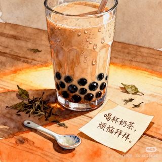 Bubble tea al caffè large 