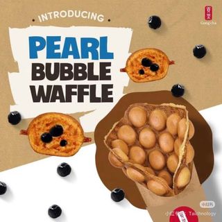 Egg waffle con bubble 