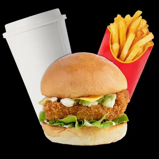 Chicken burger menù