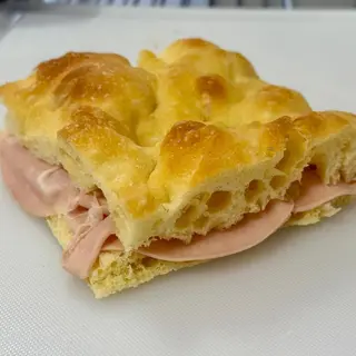 Focaccia mortadella