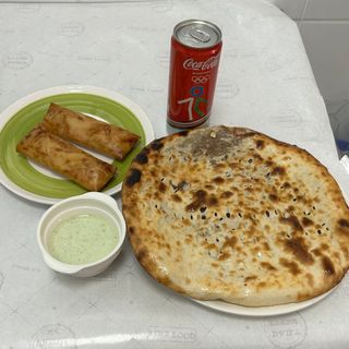 Menu keema naan con involtini