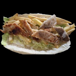 Cotoletta di pollo patatine maionese