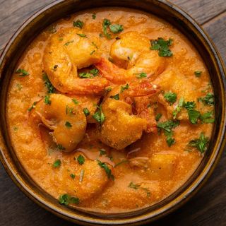 Saffron jhinga korma