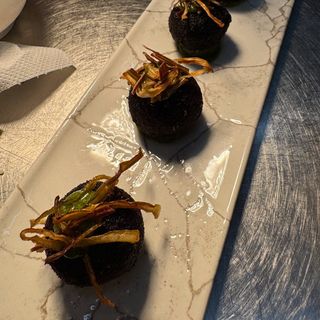 Rocher di riso al nero di seppia