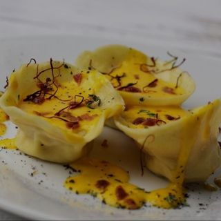 Ravioli ripieni di gambero rosso