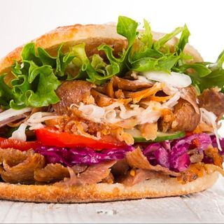 Panino kebab di polipo