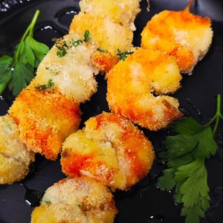 Spiedino gamberi e calamari