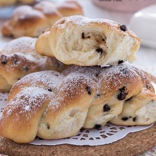 Treccina piccola con cioccolato 
