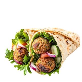 Piadina falafel vegetariana