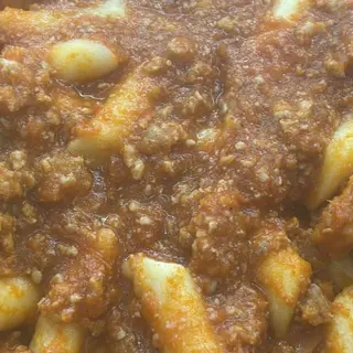 Combo gnocchi e polpette al sugo