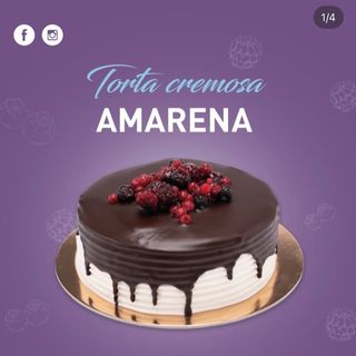 Torta amarena e frutti di bosco