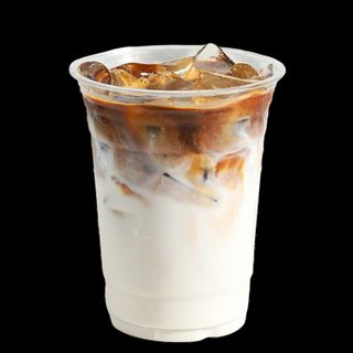 Iced milk coffee
