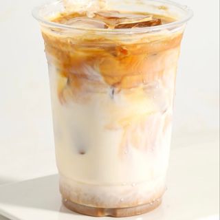Iced soya milk coffee