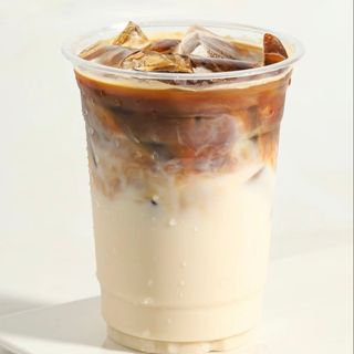 Iced oat milk coffee