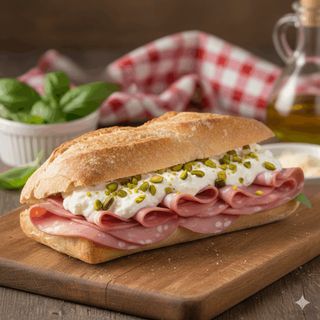 Panino mortazza e straccia