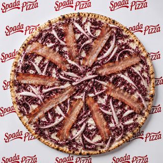 Radicchio pancetta al piatto