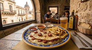 Piadina braciola e patatine