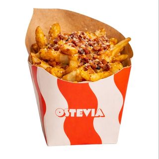 Chips carbonara