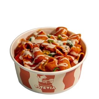 Rigatoni all'arrabbiata con pecorino