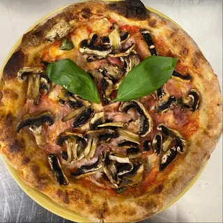 Cotto e funghi
