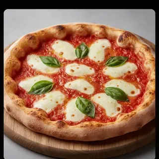 Pizza con parmigiana di melanzane