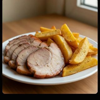 Porchetta con patatine