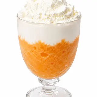 Granita pesca con panna