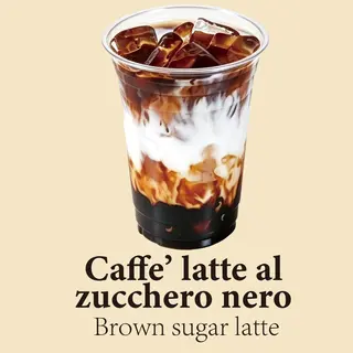 Caffe' Latte Al Zucchero Nero