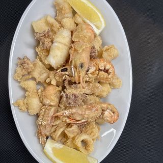 Frittura calamari e scampi 