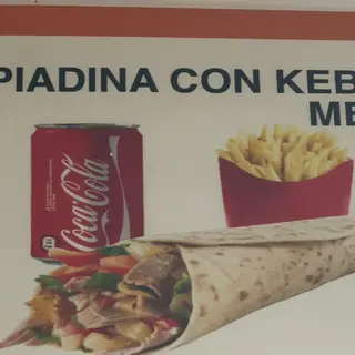 Menù piadina kebab