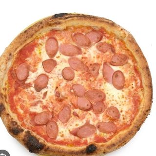 Pizza patatine e wurstel