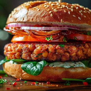 Veggie burger menù
