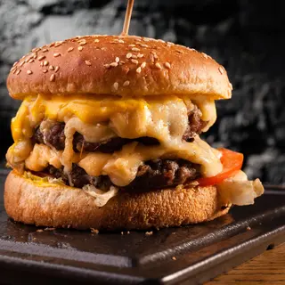 Double cheese burger menù