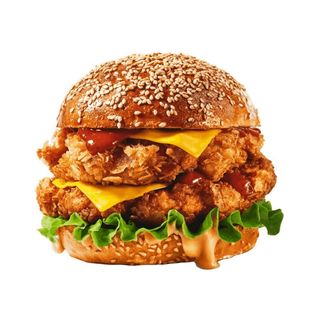 Triple filet burger menù