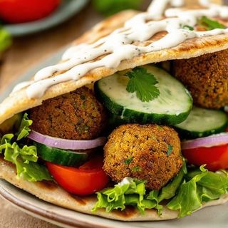 Panino falafel menù