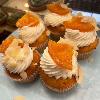 Cupcakes arancia e mandorle