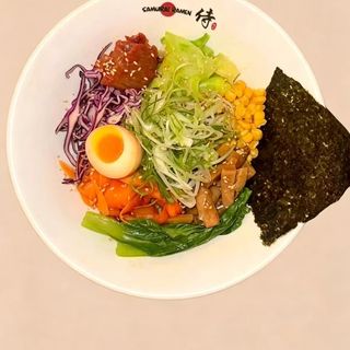 Veggie sesame cold ramen