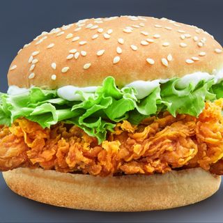 Crispy chicken smash